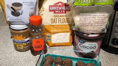 PB + Cocoa Protein Bites